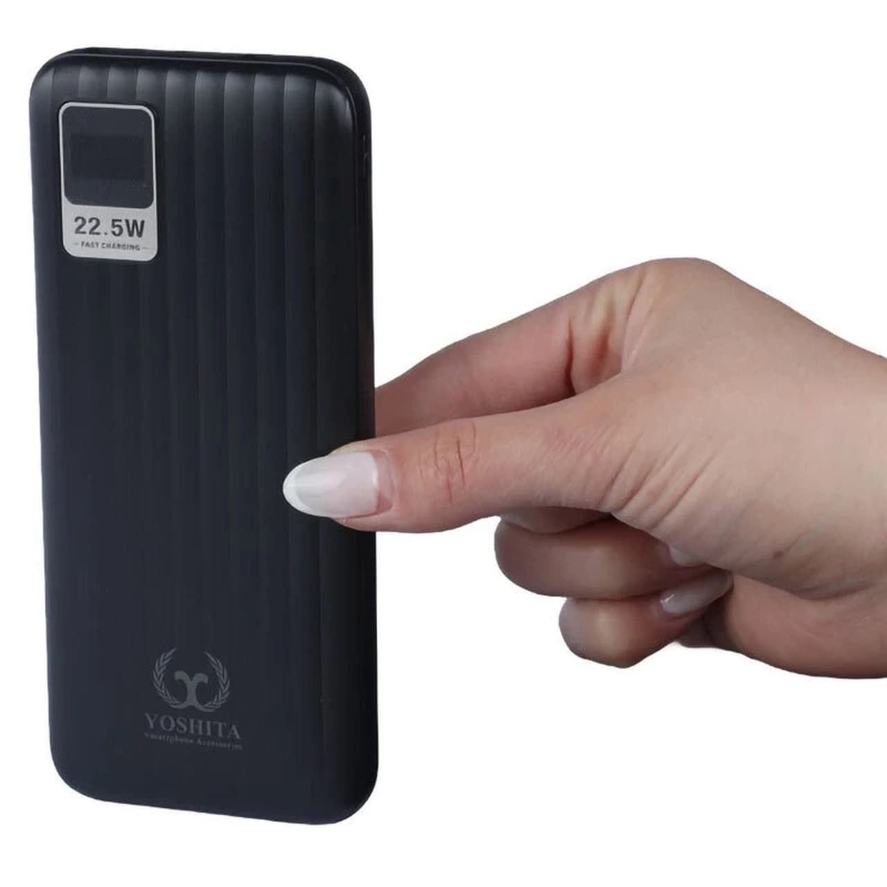 پاوربانک PD و فست شارژ Yoshita 22.5W 10000mAh مدل YP-010 – مشکی – پک ضعیف – MMS (گارانتی 6 ماهه YA) — تصویر ۴