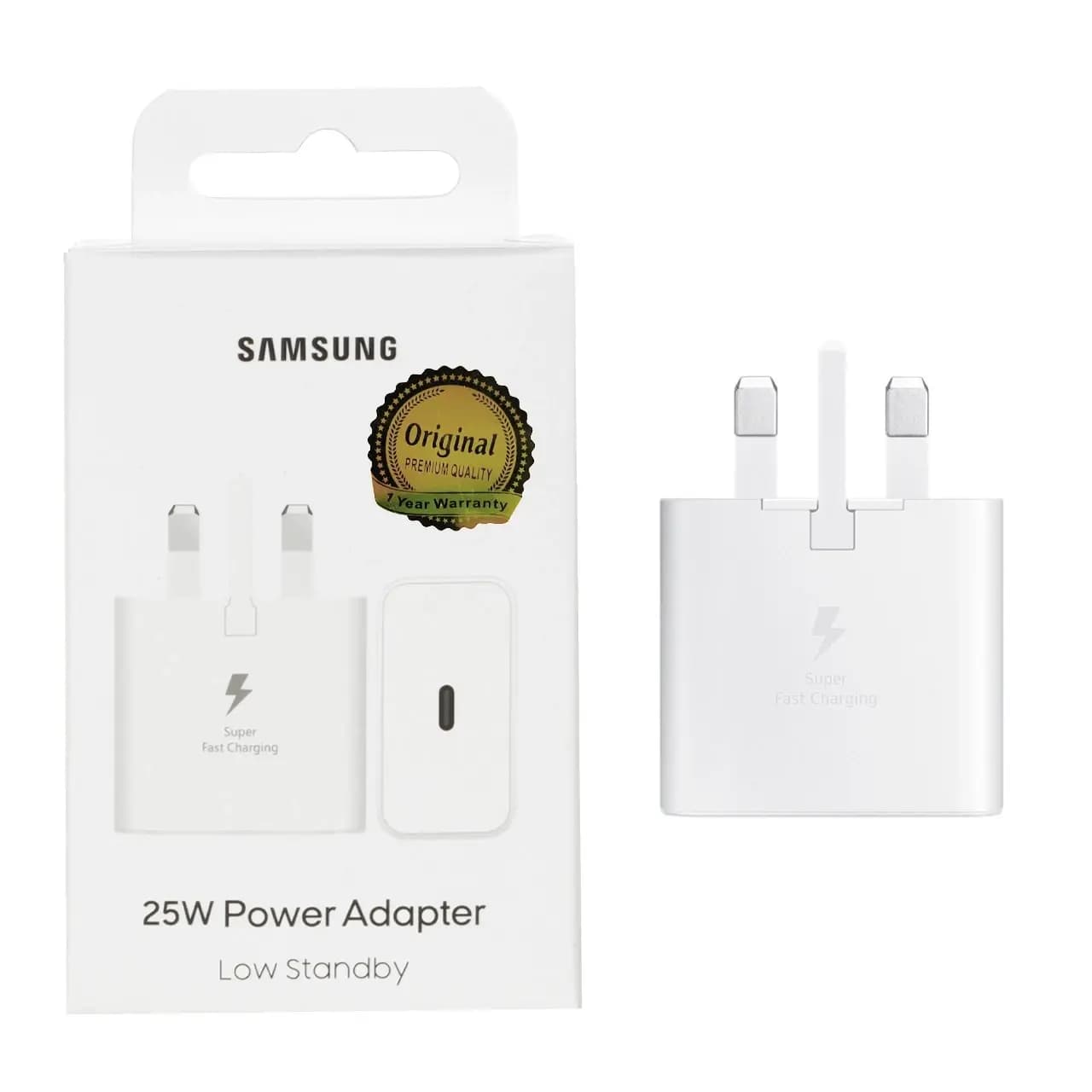 شارژر دیواری سه پین PD و فست تک پورت 25W Samsung مدل EP-T2510 Low Standby – سفید – MMS (گارانتی 6 ماهه YA) — تصویر ۳