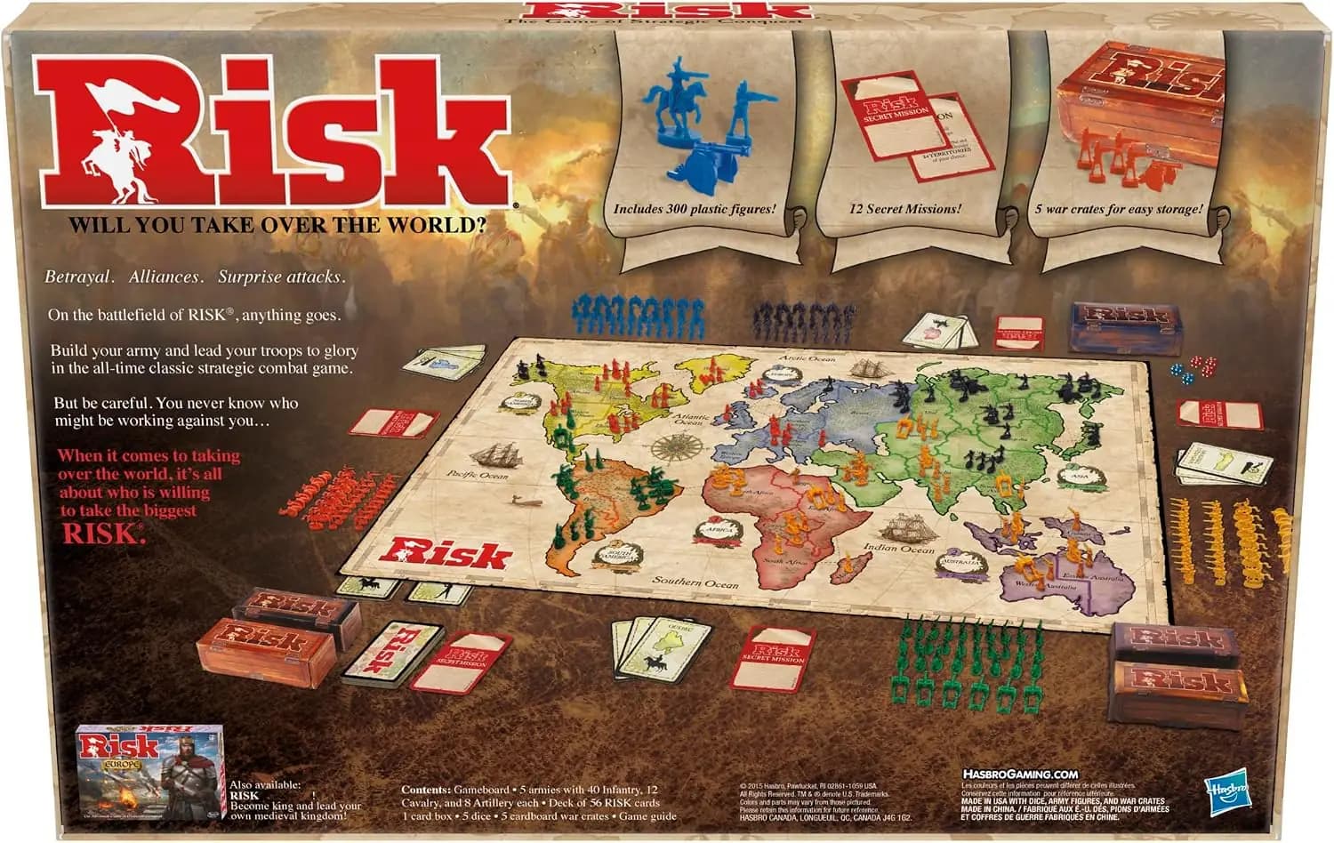 بازی رومیزی ریسک هاسبرو (فرانسوی) | Hasbro Risk (FR) — تصویر ۲