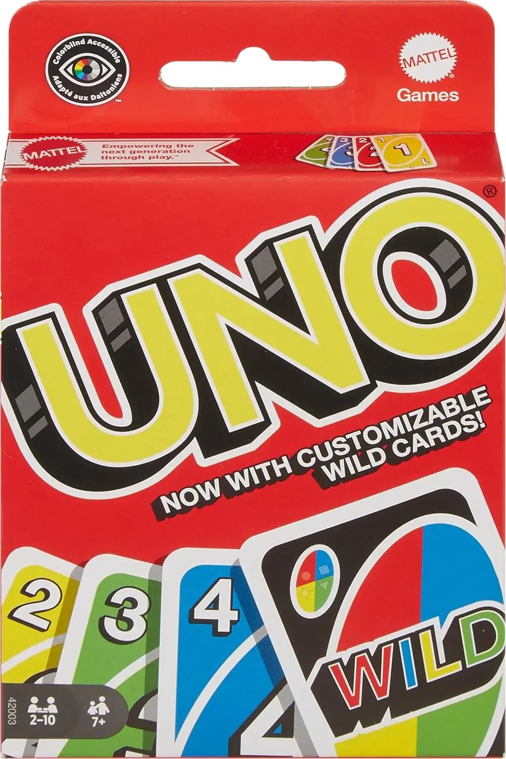 بازی کارتی اونو کلاسیک متل مدل 42003 | Mattel UNO
