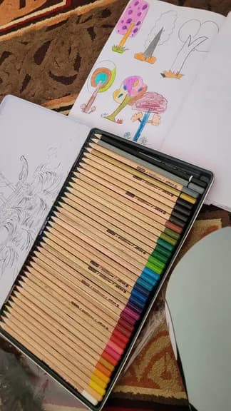 مداد رنگی 36+3 رنگ آریا مدل 3023 فلزی — تصویر ۲