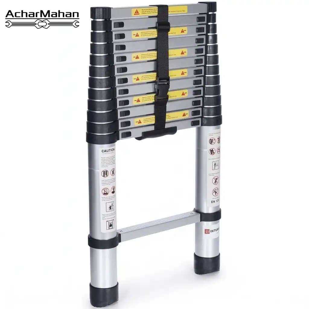 نردبان تلسکوپی ۱۲ پله ۳.۸ متری اینتیمکس مدل extension ladder