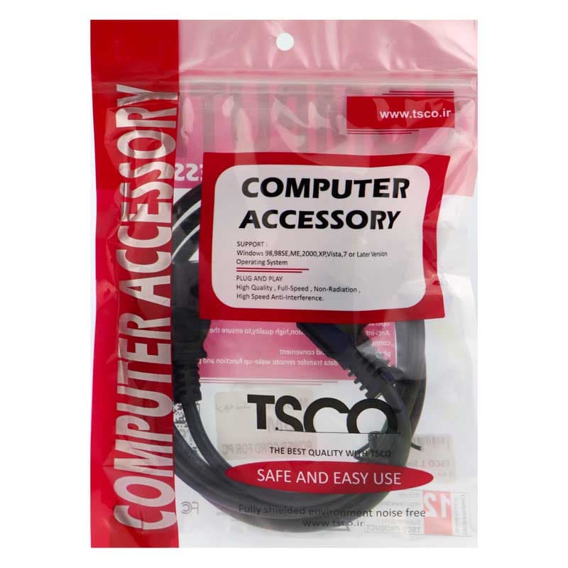 کابل پاور تسکو Power Cable TSCO 1.5M — تصویر ۴