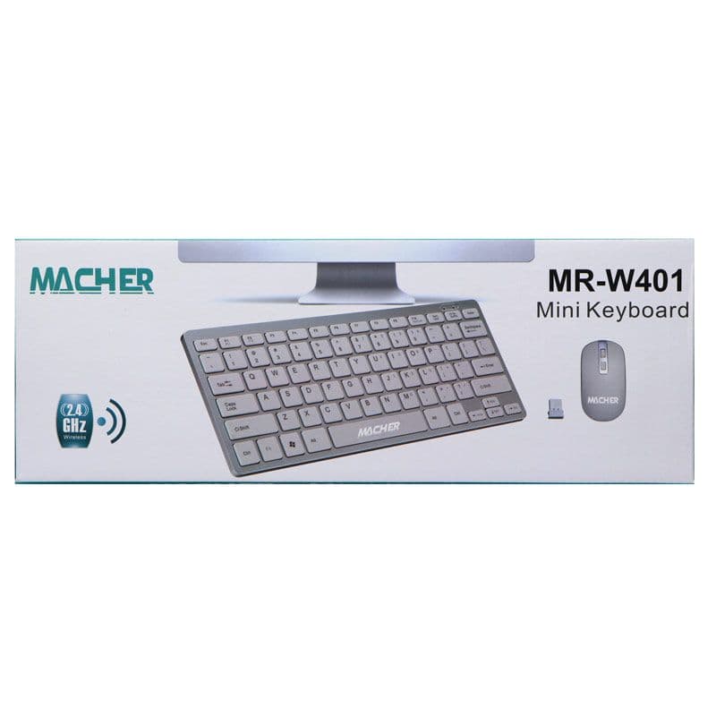 موس و کیبورد بی سیم Macher MR-W401 Mini — تصویر ۳
