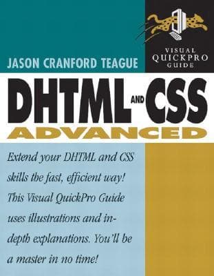 کتاب DHTML and CSS advanced Visual QuickPro Guide نسخه کامل