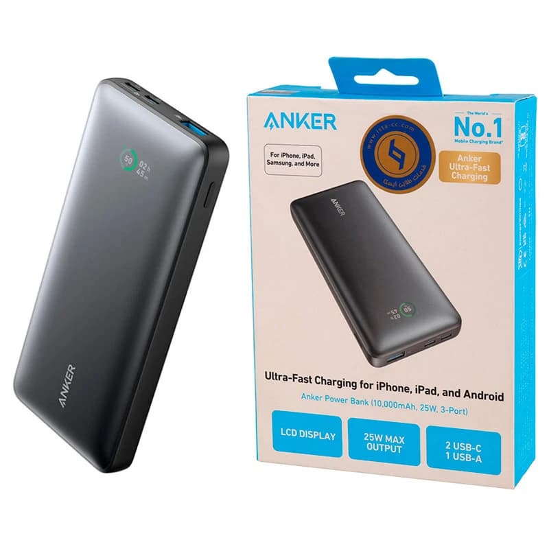 پاور بانک فست شارژ 10000 انکر anker 533 a1249 qc pd 25w — تصویر ۳