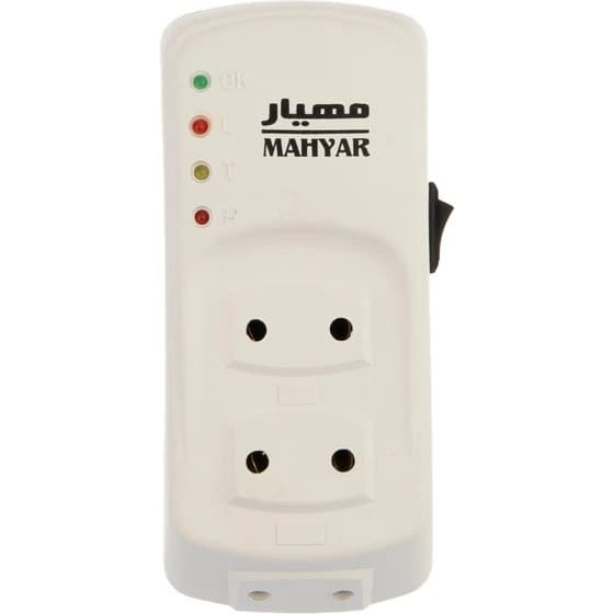 سه راهی و محافظ برق مهیار مدل سه خانه