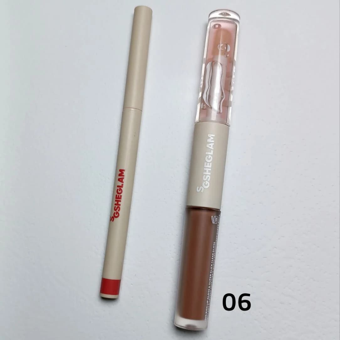 ست خط لب + رژمایع + لیپگلاس شیگلم — تصویر ۷