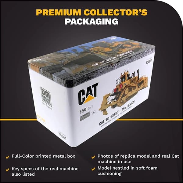 ماکت بلدوزر کاترپیلار CAT D11 Diecast Masters 85604 | مقیاس 1:50 — تصویر ۷