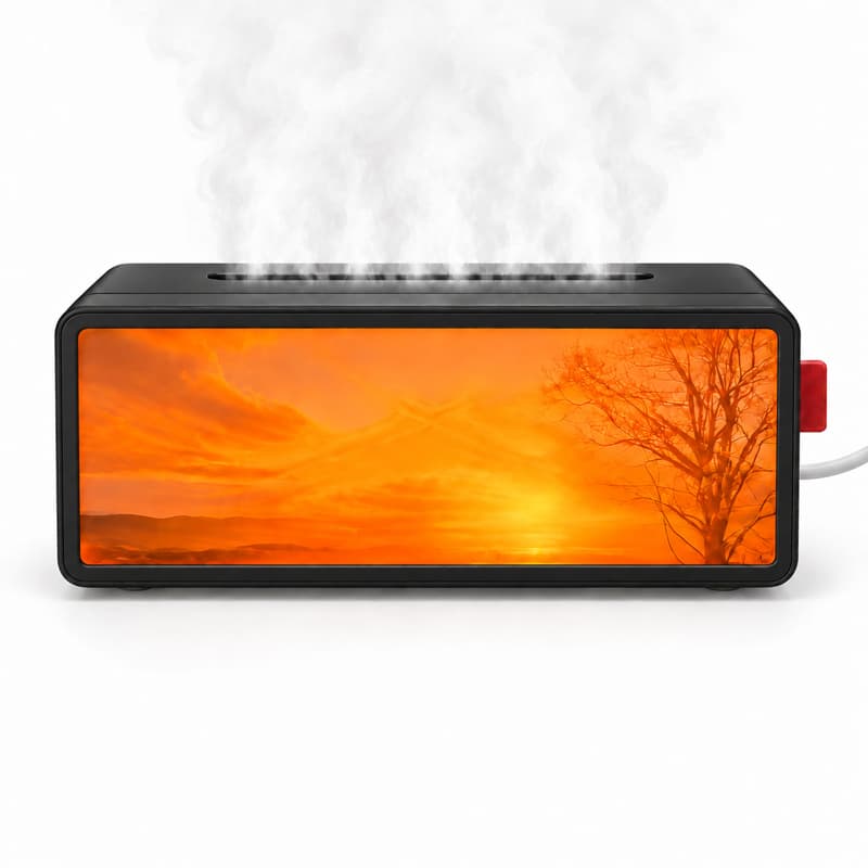 دستگاه بخور ساز و خوشبو کننده دکوری مدل fireplace aroma diffuser — تصویر ۲