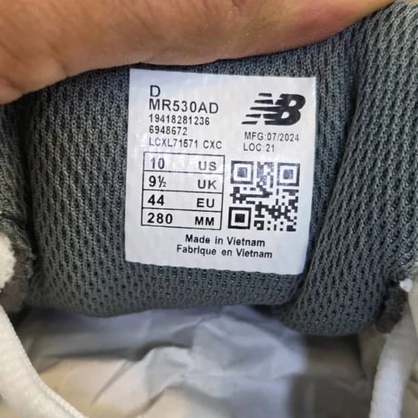 کتونی مسترکوالیتی نیوبالانس ۵۳۰ سایز ۳۷ الی ۴۵ New Balance 530 ساخت ویتنام فروش عمده و تک — تصویر ۲