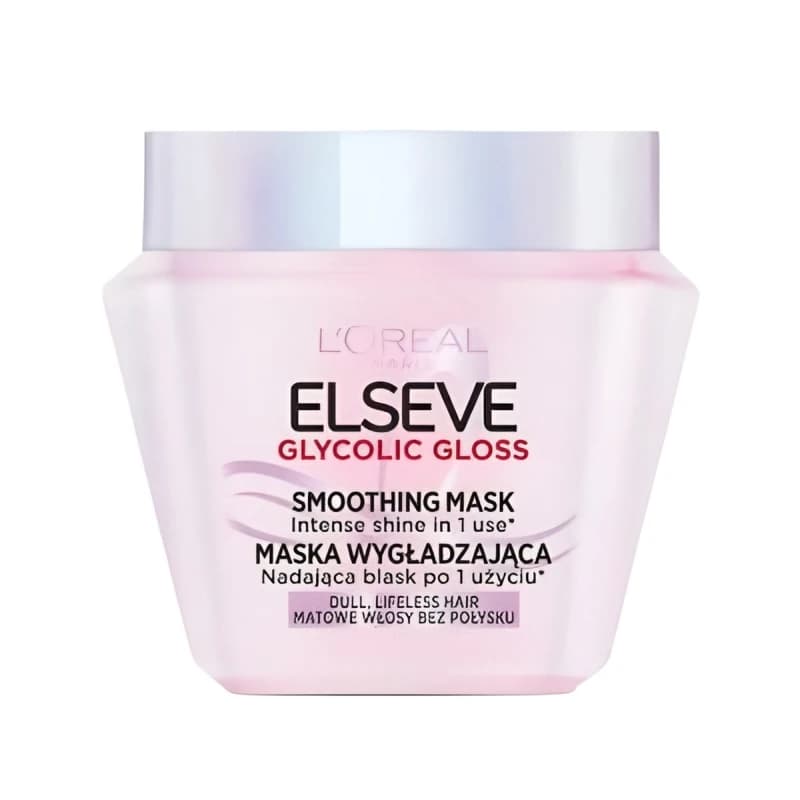 ماسک مو لورآل مدل Glycolic Gloss مناسب برای انواع مو حجم 300 میلی لیتر
