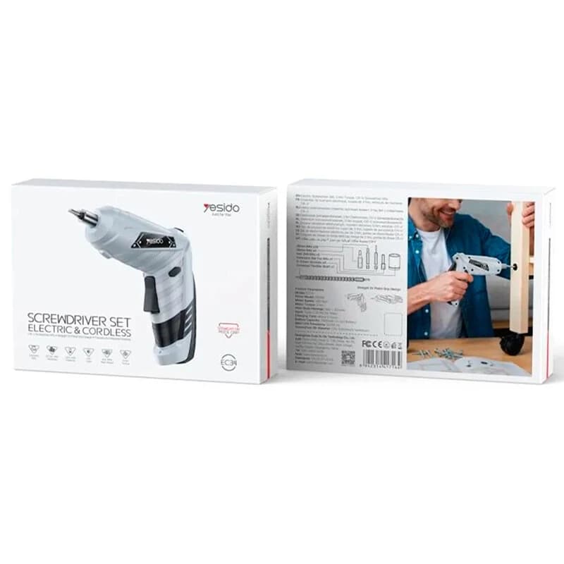 ست پیچ گوشتی شارژی 46 عددی یسیدو EC34 — تصویر ۷