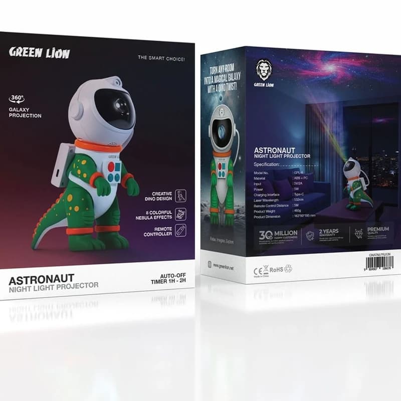 چراغ خواب گرین لاین مدل Astronaut Night Light Projector — تصویر ۳