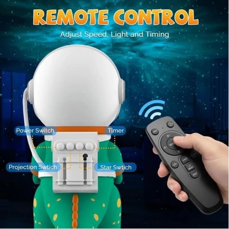چراغ خواب گرین لاین مدل Astronaut Night Light Projector — تصویر ۸