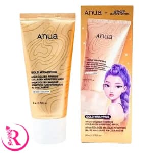 ماسک صورت طلا سفت کننده و کلاژن پوست آنوا anua golden firming collagen wrapping mask