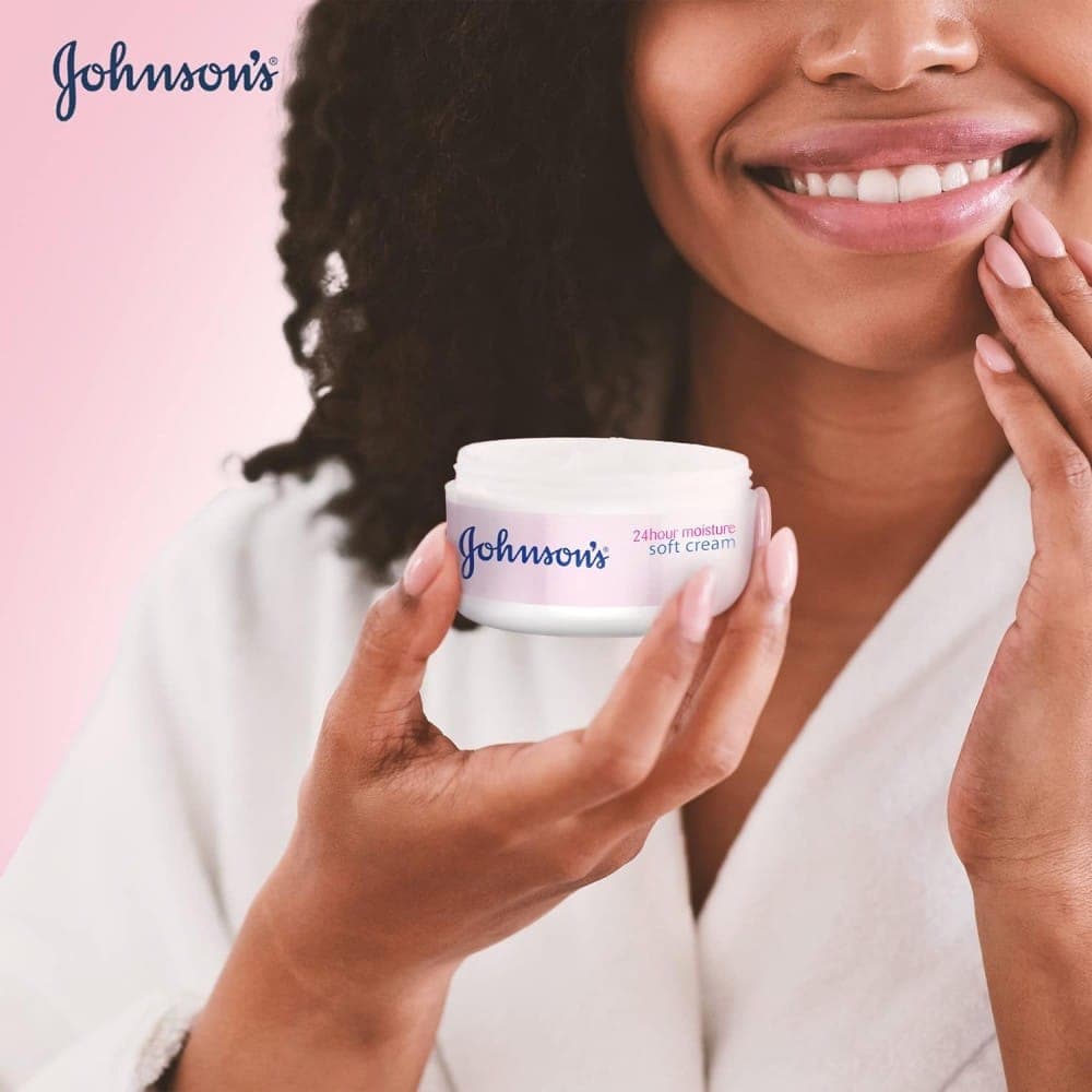 کرم مرطوب کننده جانسون JOHNSON’S SOFT CREAM FACE & BODY حجم200 — تصویر ۲
