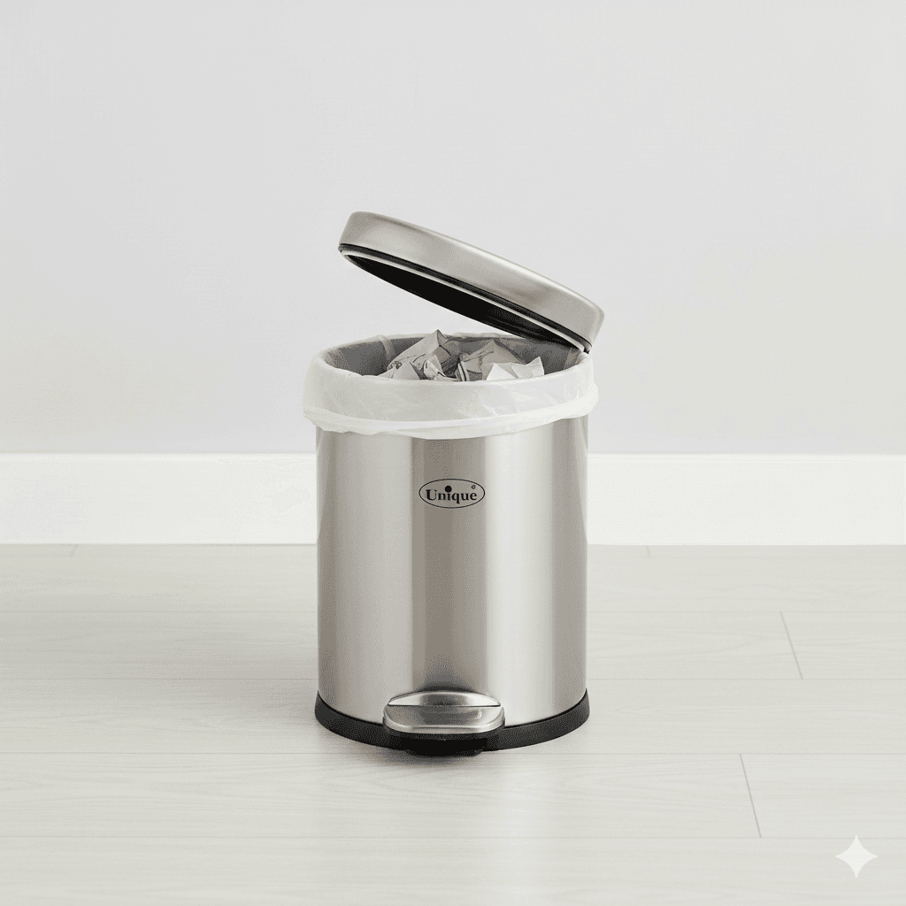 سطل زباله استیل 3 لیتری یونیک کد 4250 — تصویر ۳