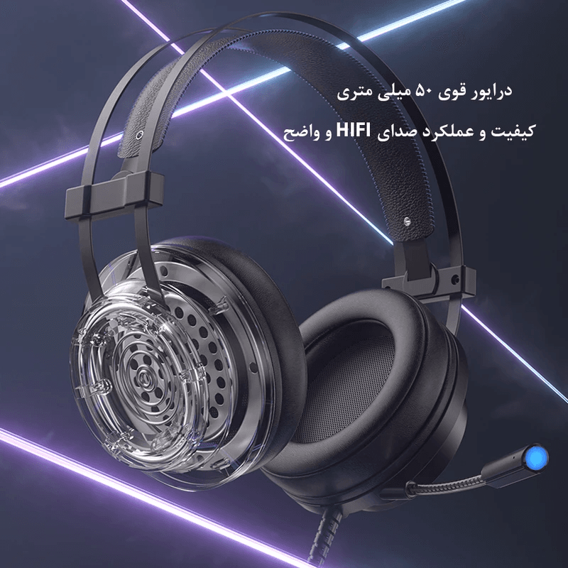 هدست مخصوص بازی اوی Awei GM-2 (باسیم، گیمینگ، مقاوم در برابر رطوبت) — تصویر ۵