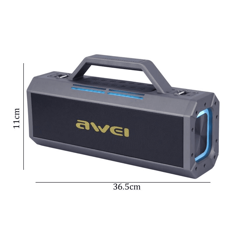 اسپیکر بلوتوثی اوی Awei KT8 (120 وات، باتری 18000mAh، TWS، نورپردازی) — تصویر ۳