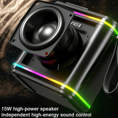 اسپیکر بلوتوث اوی Awei KA3 (15 وات، IPX4، TWS، نورپردازی RGB) — تصویر ۳