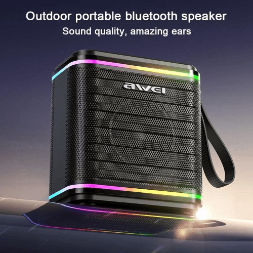 اسپیکر بلوتوث اوی Awei KA3 (15 وات، IPX4، TWS، نورپردازی RGB) — تصویر ۶