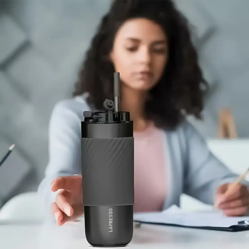 ماگ و فلاسک به همراه فیلتر دمنوش لپرسو Lepresso Thermal Tumbler With — تصویر ۲