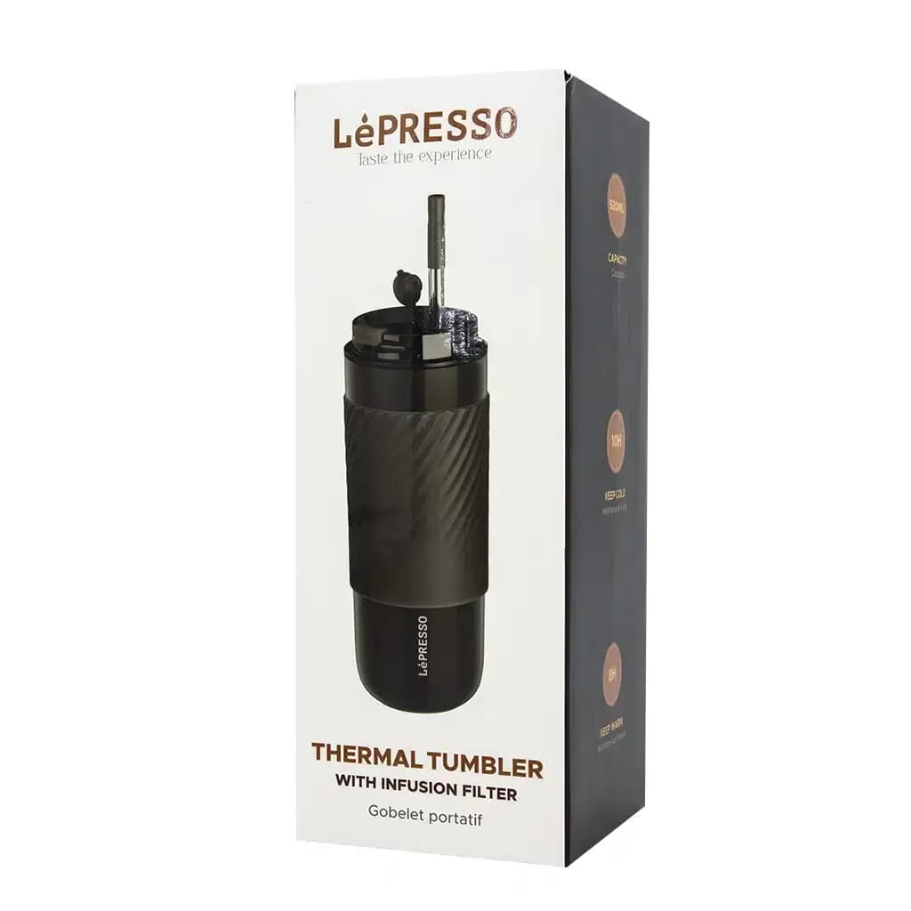 ماگ و فلاسک به همراه فیلتر دمنوش لپرسو Lepresso Thermal Tumbler With — تصویر ۳