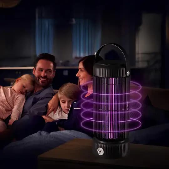 حشرهکش قابلحمل پرودو مدل Porodo Lifestyle Portable Mosquito Zapper D-LFST135-BK — تصویر ۳