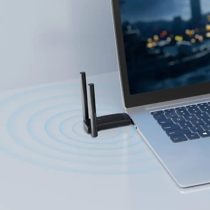 لن وایرلس پرودو مدل Porodo Dual Band WiFi6 USB Adapter PD-WD6ACE — تصویر ۲