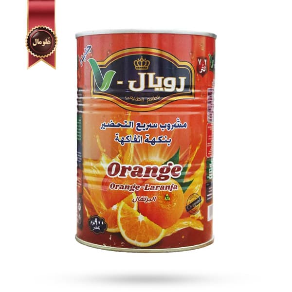 پودر شربت رویال royal مدل پرتقال Orange وزن 900 گرم (اورجینال)