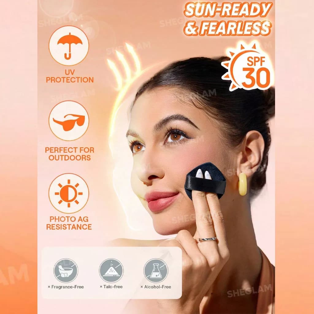 پودر فیکس و ماتکننده شیگلم مدل Insta-Ready Sunset Blur SPF 30 — تصویر ۸