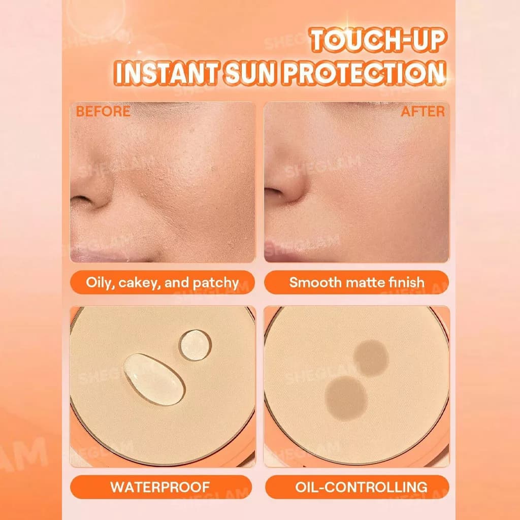 پودر فیکس و ماتکننده شیگلم مدل Insta-Ready Sunset Blur SPF 30 — تصویر ۷