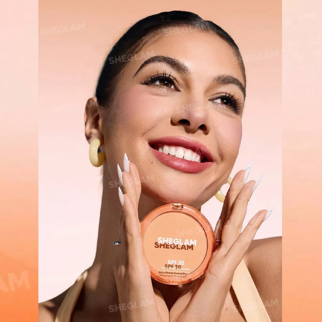 پودر فیکس و ماتکننده شیگلم مدل Insta-Ready Sunset Blur SPF 30 — تصویر ۶