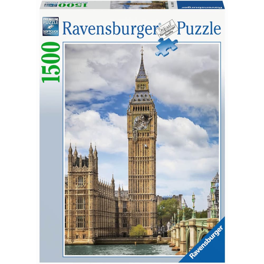 پازل 1500 قطعه Ravensburger طرح گربه بامزه در بیگ بن