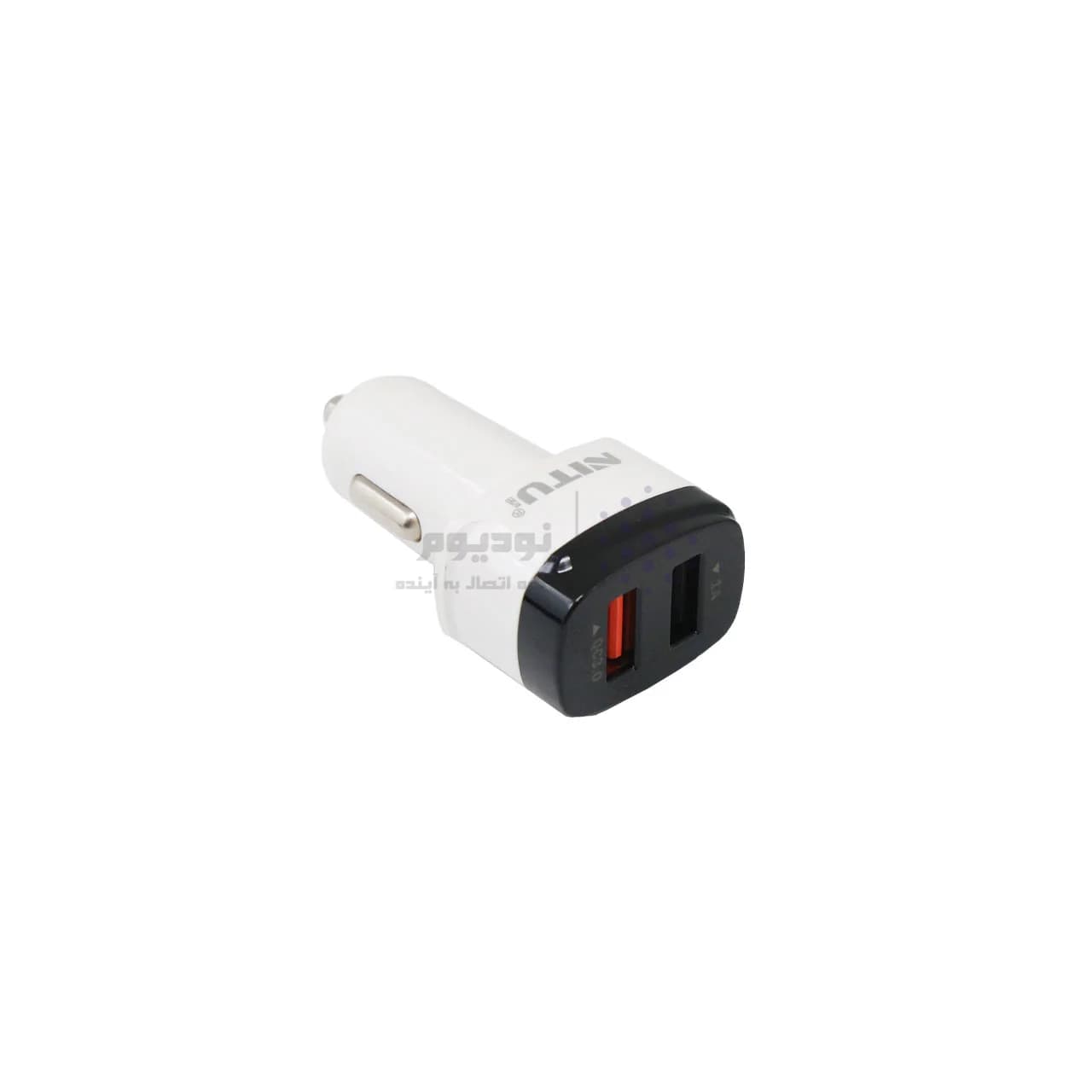 شارژر فندکی 12W فست دو پورت NITU مدل NT-CC835F به همراه کابل شارژ اندروید – سفید مشکی (گارانتی 18 ماه تعویض نیکان همراه) — تصویر ۳