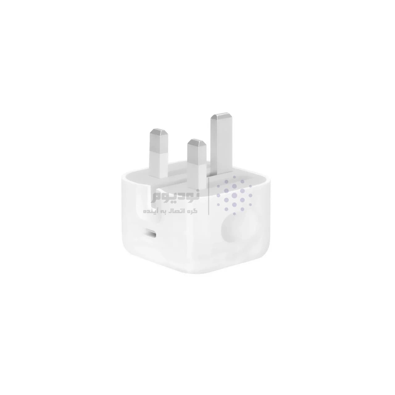 شارژر دیواری 3 پین اپل USB-C مدل 20W B/A – سفید – MMS (گارانتی شش ماهه YA) — تصویر ۲