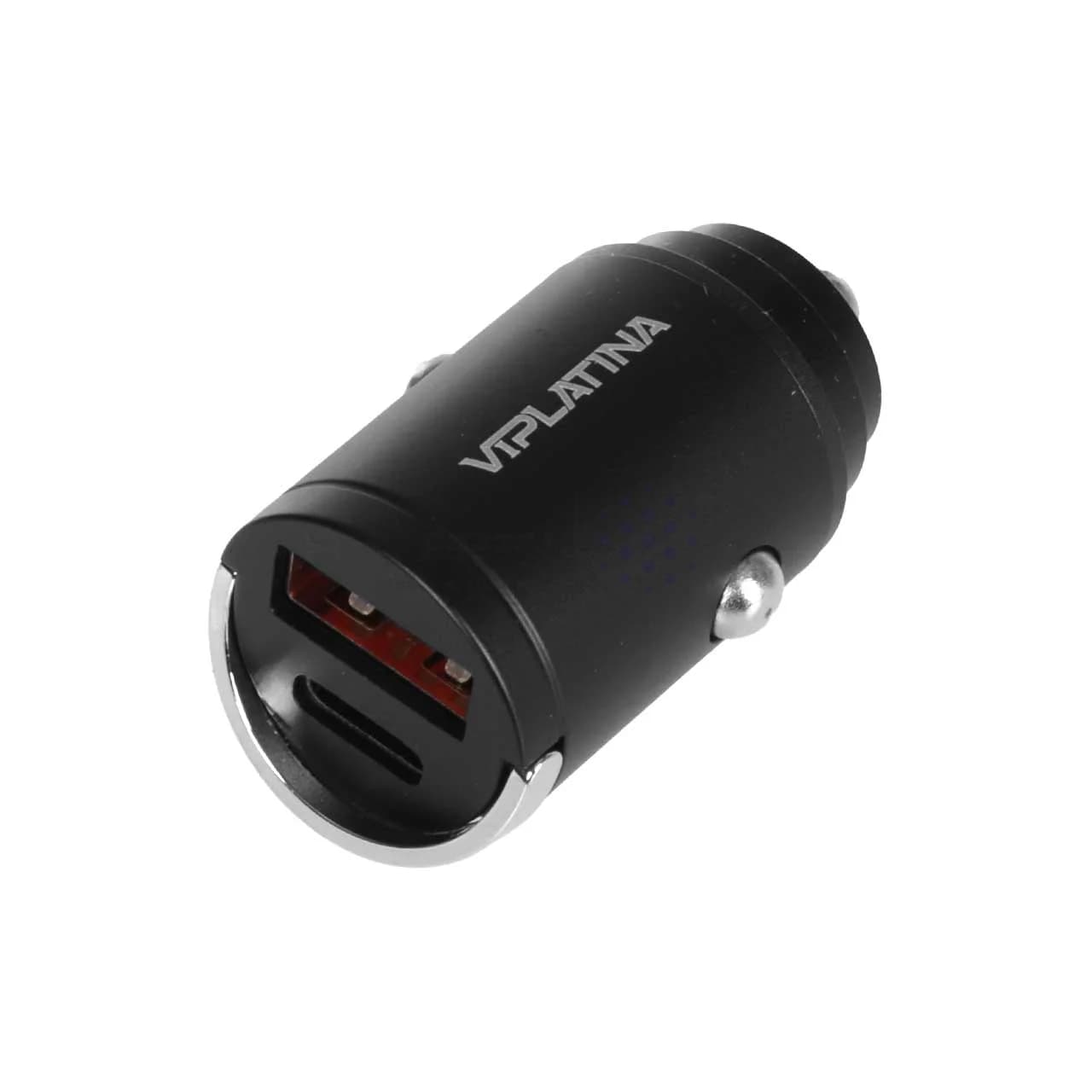 شارژر فندکی PD و فست دو پورت VIPLATINA مدل VK25 30W – مشکی (گارانتی 18 ماه تعویض نیکان همراه) — تصویر ۳