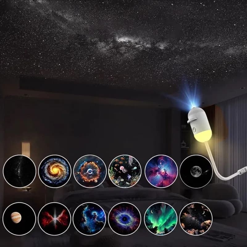 چراغ خواب کهکشان – پرژکتور Starry Sky با 13 دیسک — تصویر ۴