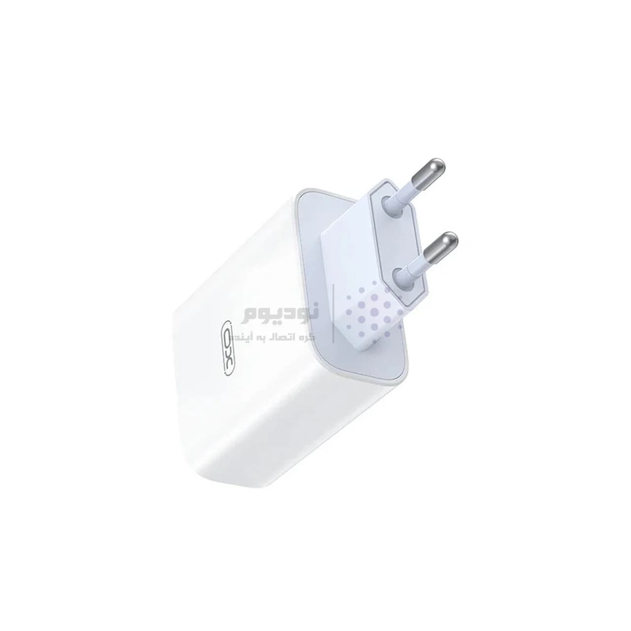 شارژر دیواری فست تک پورت XO مدل XO-L164(EU) 120W به همراه کابل شارژ Type-C – سفید — تصویر ۳