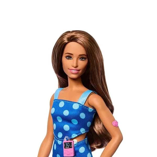 عروسک باربی Diyabetli از مجموعه Fashionistas مدل HYT97 — تصویر ۲
