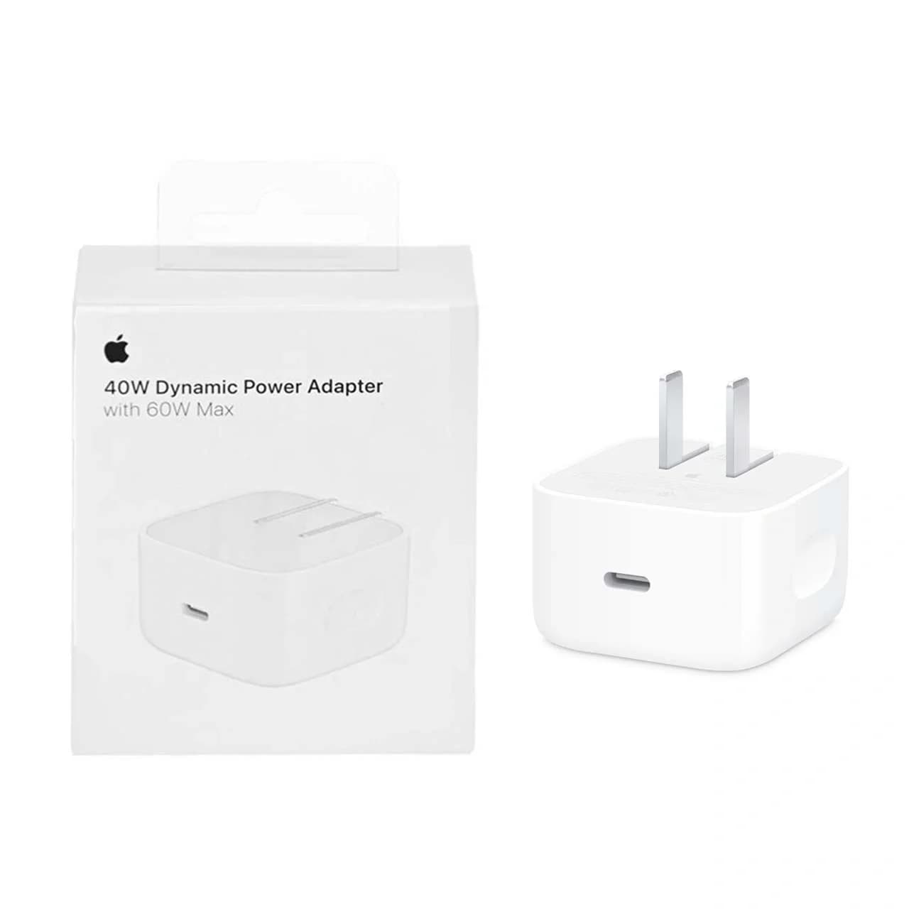 شارژر دیواری اپل مدل MMS – 40W Dynamic Power Adapter with 60W Max (گارانتی شش ماهه YA)
