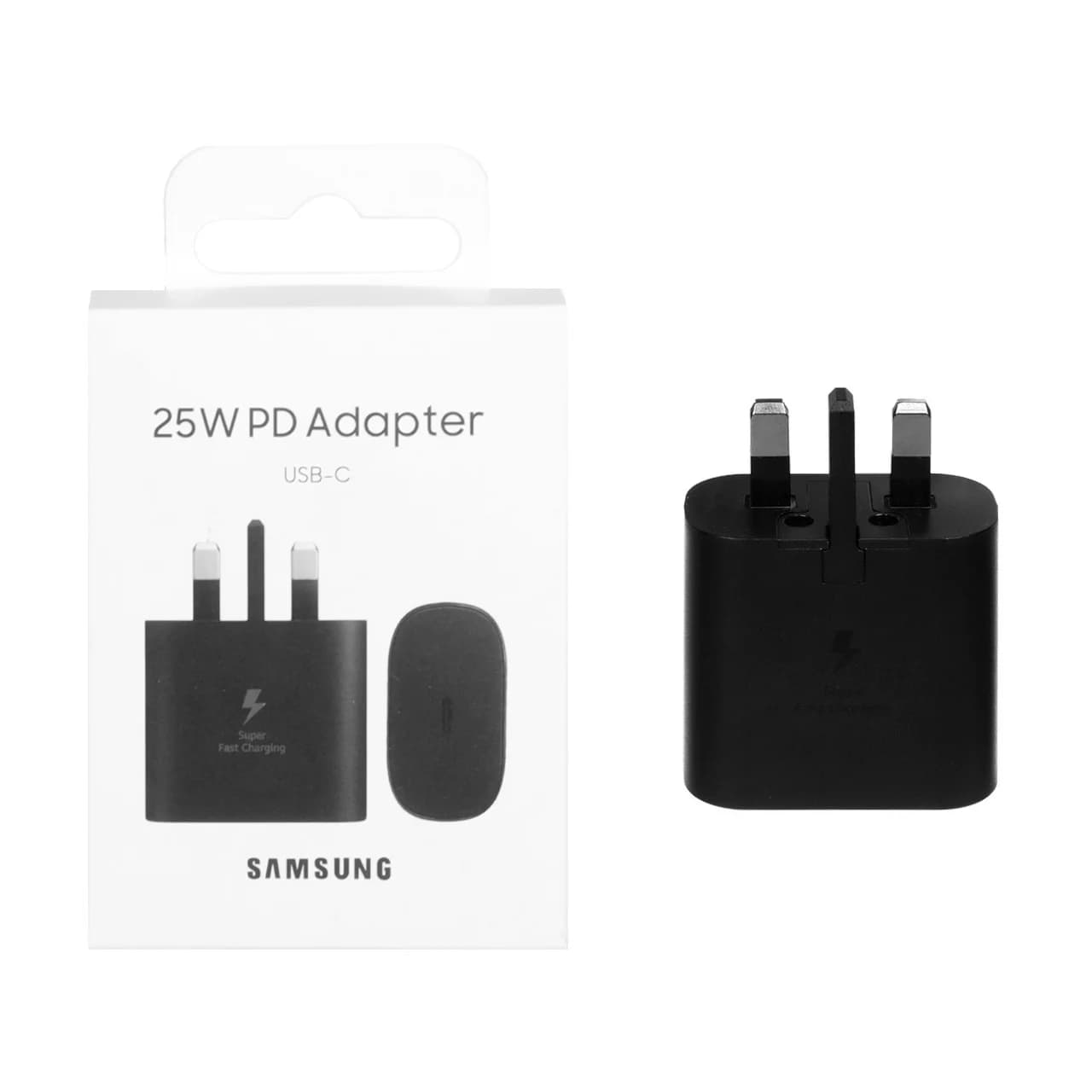 شارژر دیواری سه پین SAMSUNG 25W TA800 (فست و PD) – مشکی – کد 1 – BSA (یک ساله شرکتی)