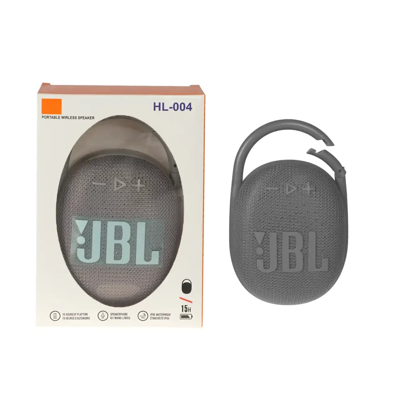 اسپیکر بی سیم JBL مدل HL-004 – طوسی – MMS (گارانتی شش ماهه YA) (High Copy)