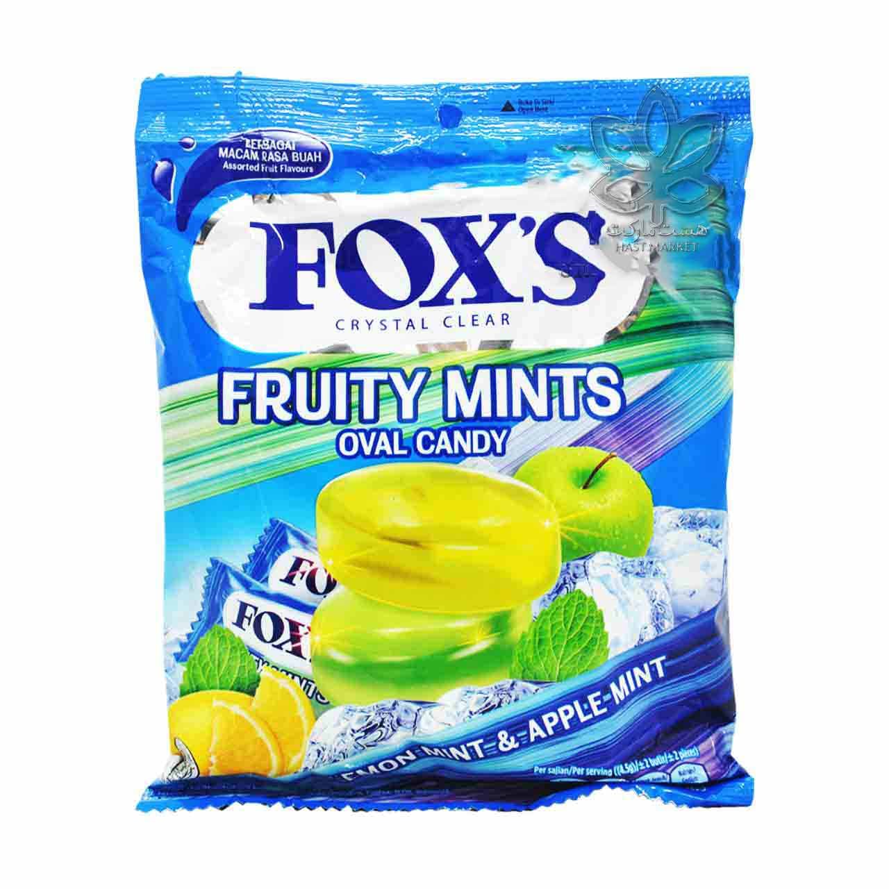 آبنبات سیب نعنا و لیمو نعنا 90 گرم اووال فوکس – fox’s