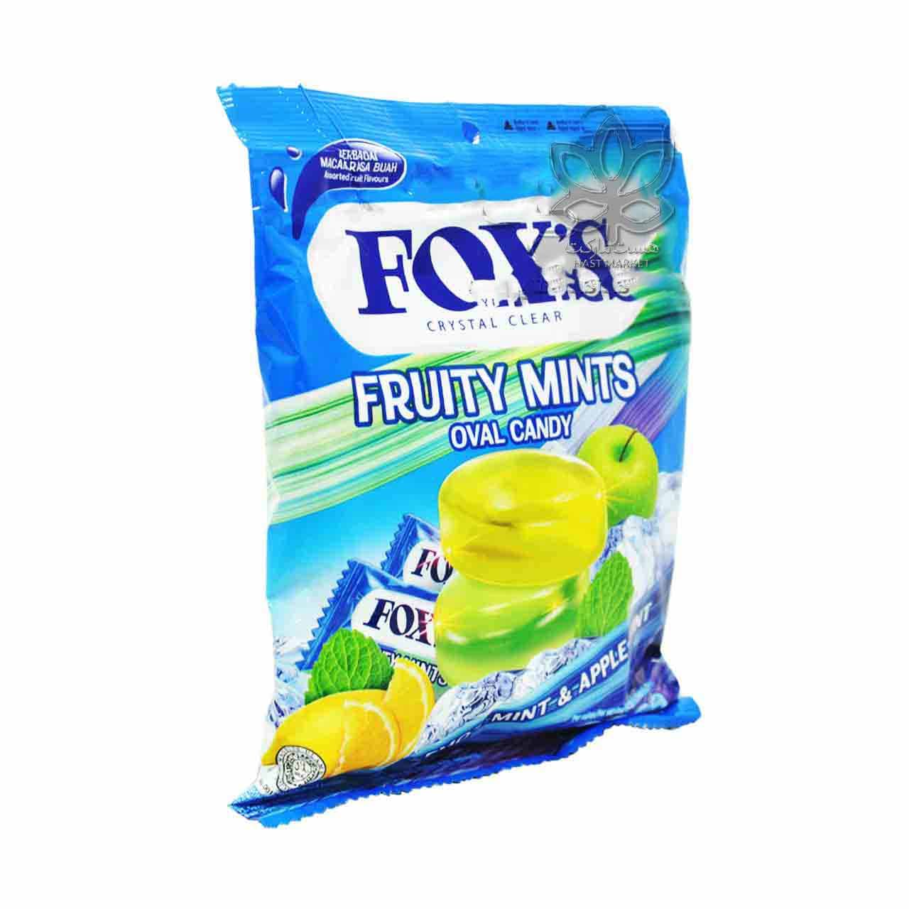 آبنبات سیب نعنا و لیمو نعنا 90 گرم اووال فوکس – fox’s — تصویر ۲