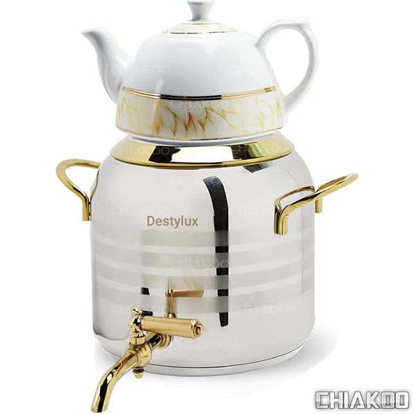 کتری قوری دستی لوکس 407 (دو رنگ) کد ۴۰۷