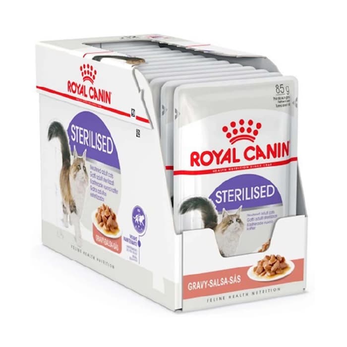 پوچ گربه عقیم رویال کنین در سس مدل استرلایزد وزن 85 گرم Royal Canin Sterilised — تصویر ۲