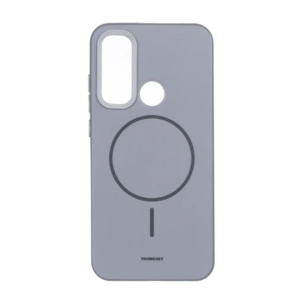 قاب Youngkit طرح مگ سیف دور لنز کربن Xiaomi Redmi Note 8 – خاکستری — تصویر ۲