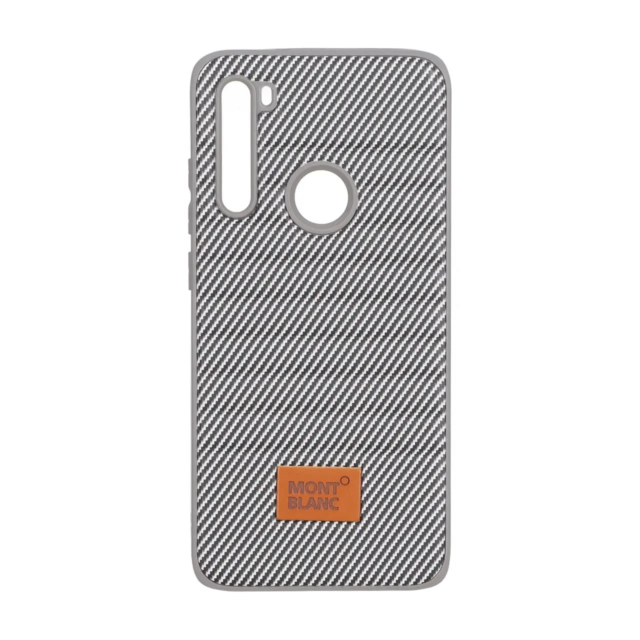 قاب Mont Blanc پافری طرح هاشور Xiaomi Redmi Note 8 – خاکستری کد 1